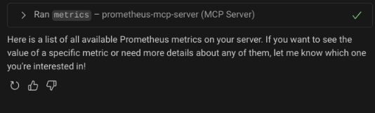 GitHub Copilot tools/call “metrics” response
